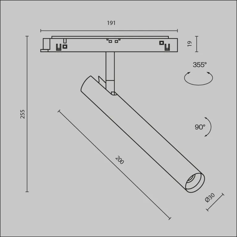 Трековый магнитный светильник Maytoni Focus T TR141-2-6W3K-M-W в Нижнем Новгороде