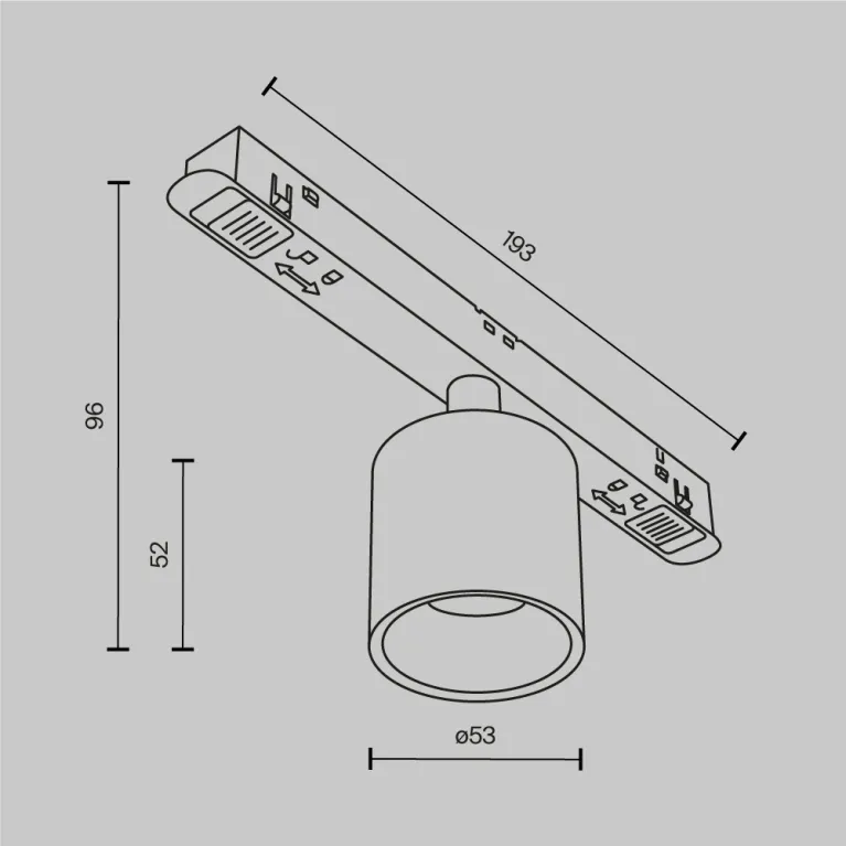 Трековый магнитный светильник Maytoni Alfa S TR132-2-7W3K-B в Нижнем Новгороде
