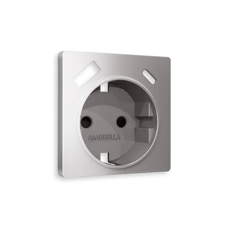 Лицевая панель для розетки с/з со шторками 2USB A+C Ambrella Volt Alfa AP5100 в Нижнем Новгороде