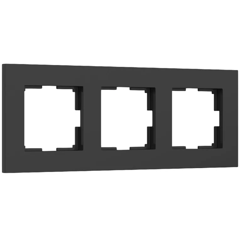 Рамка на 3 поста Werkel Slab черный матовый W0032908 4690389193422 a062801 в Нижнем Новгороде