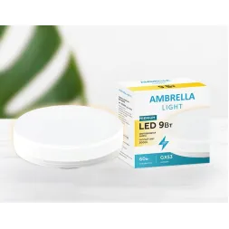 Лампа светодиодная Ambrella light GX53 9W 3000K белая 253093