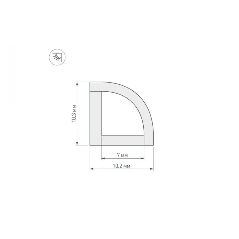 Профиль Arlight WPH-KANT-H10-2000 OPAL 023301 в Нижнем Новгороде