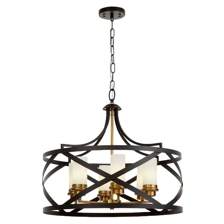 Подвесная люстра Lumina Deco Astila LDP 1242-6 BK+MD в Нижнем Новгороде