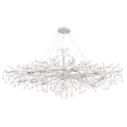 Подвесная люстра Crystal Lux REINA V2 SP12 L1500 SILVER PATINA