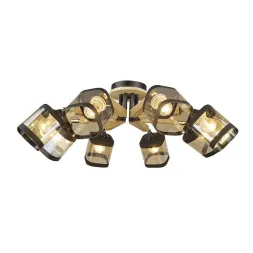 Потолочная люстра Seven Fires Kaleri WD3506/8C-BK-AM Потолочная люстра Seven Fires Kaleri WD3506/8C-BK-AM