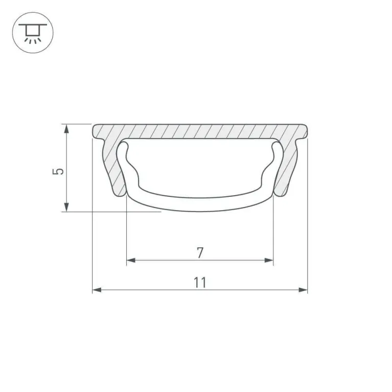 Профиль Arlight ARH-BENT-W11-2000 ANOD 023592 в Нижнем Новгороде