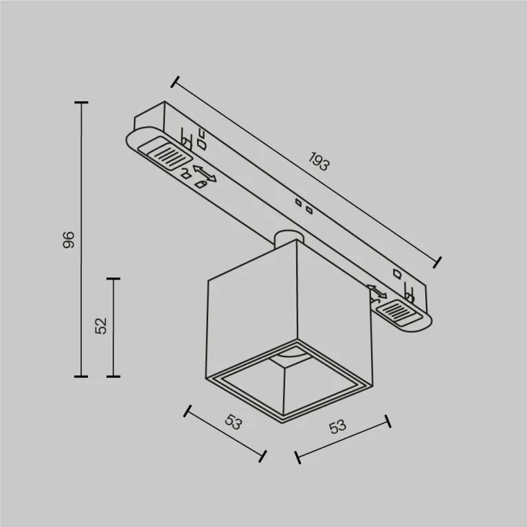 Трековый магнитный светильник Maytoni Alfa S TR133-4-7W-DS-B в Нижнем Новгороде