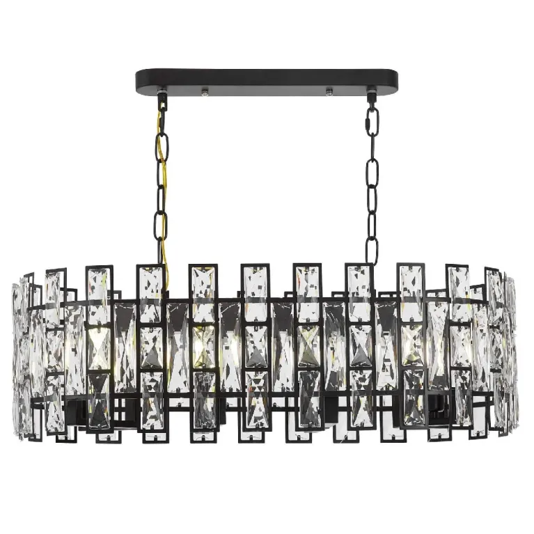 Подвесная люстра Lumina Deco Florina LDP 7041-700-PR BK в Нижнем Новгороде