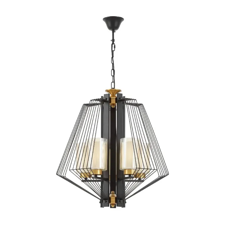 Подвесная люстра Lumina Deco Canti LDP 1244-5 BK+MD в Нижнем Новгороде