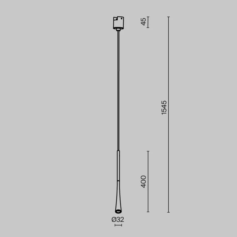 Трековый подвесной магнитный светильник Maytoni Waist TR167-1-7W3K-M-BS в Нижнем Новгороде