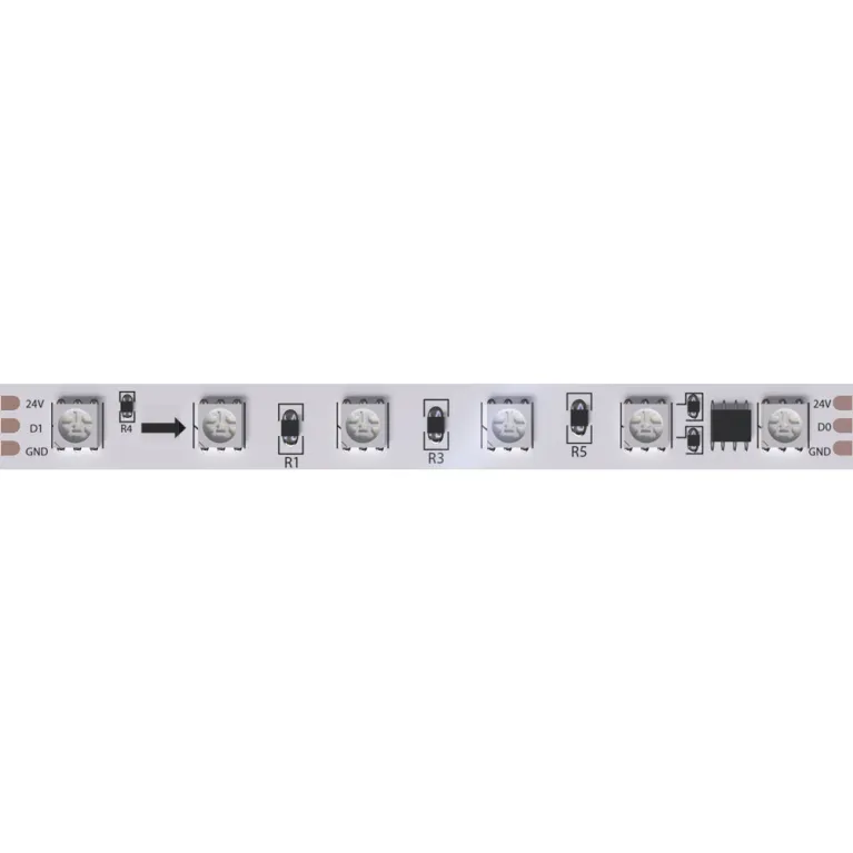 Светодиодная лента Arte Lamp Spi 24В 14,4Вт/м RGB 5м IP20 A2406010-05-RGB в Нижнем Новгороде