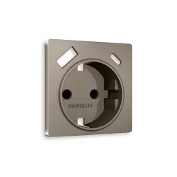 Лицевая панель для розетки с/з со шторками 2USB A+C Ambrella Volt Alfa AP6400