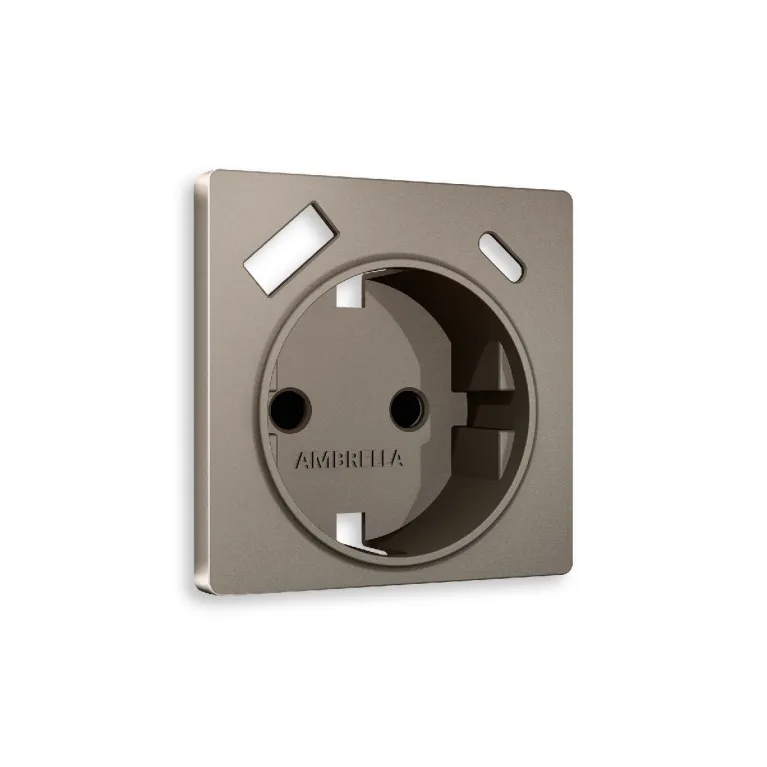 Лицевая панель для розетки с/з со шторками 2USB A+C Ambrella Volt Alfa AP6400 в Нижнем Новгороде