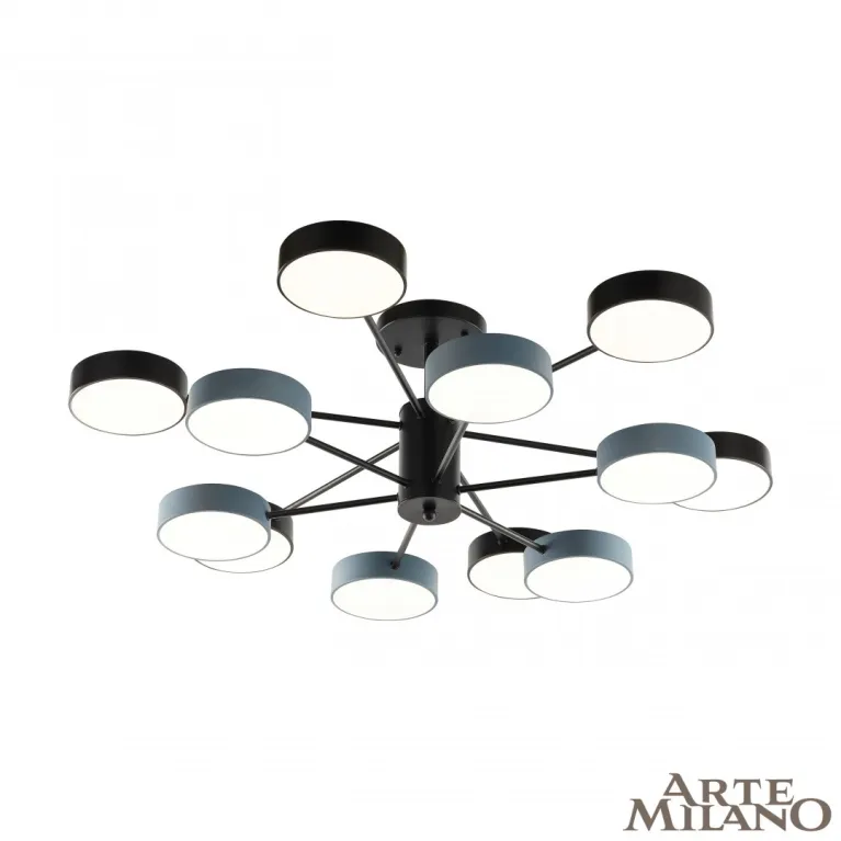 Люстра на штанге Arte Milano Ferrara 250906/12B Bk/Gr в Нижнем Новгороде