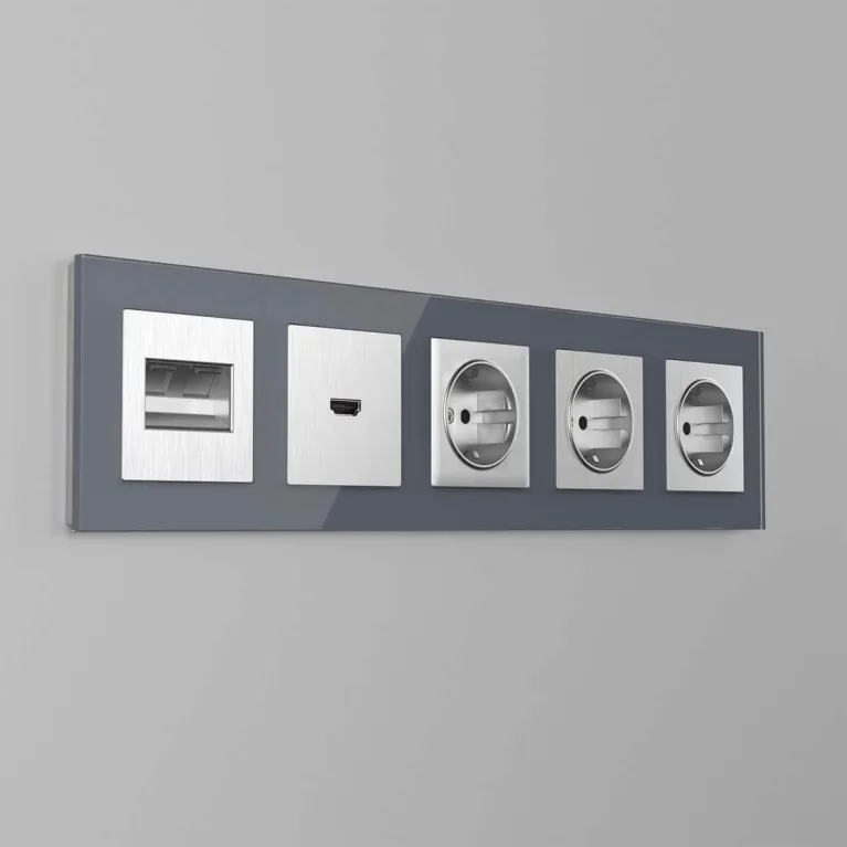 Накладка для двойной розетки Werkel Еthernet RJ-45 серебряный рифленый W1191109 4690389159947 в Нижнем Новгороде
