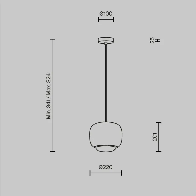 Подвесной светильник Maytoni Brio MOD466PL-L12B3K в Нижнем Новгороде