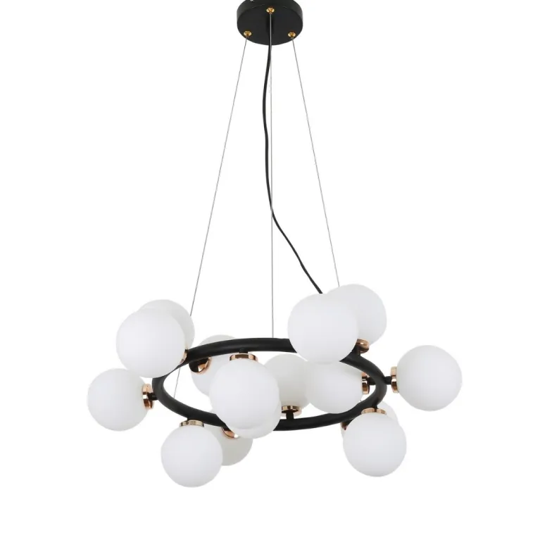 Подвесная люстра Lumina Deco Marsiada LDP 6033-15 BK+MD в Нижнем Новгороде