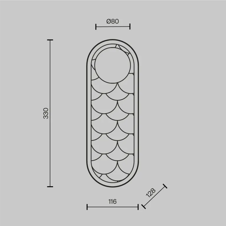 Настенный светильник Maytoni Perlamour MOD473WL-L20BSK в Нижнем Новгороде
