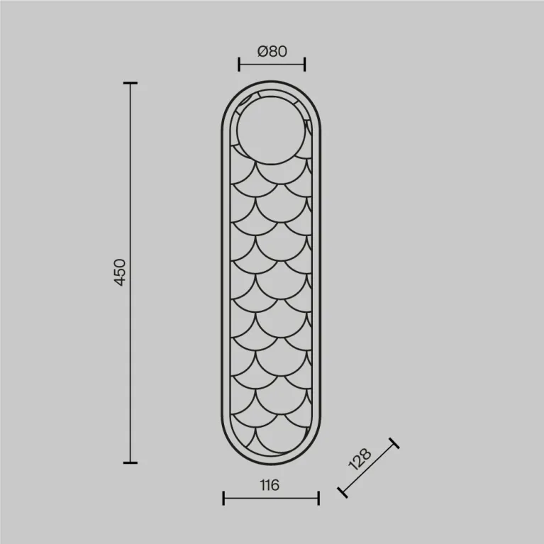 Настенный светильник Maytoni Perlamour MOD473WL-L25BSK в Нижнем Новгороде