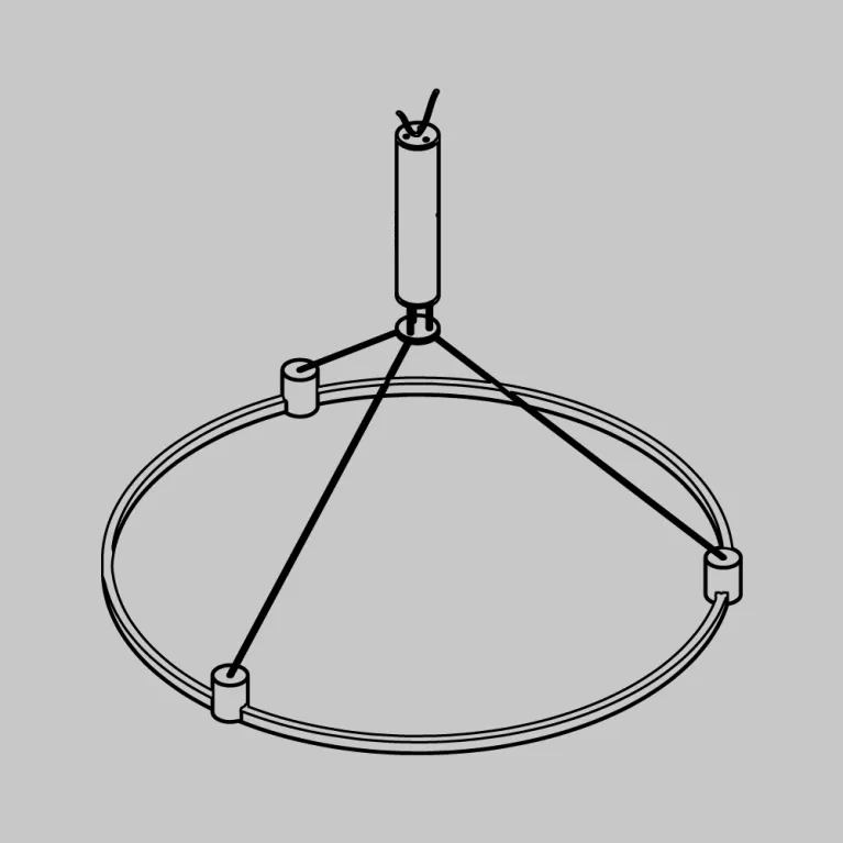Основание круглое для трековых светильников Maytoni Technical Flarity TFC-Flar-H02-B в Нижнем Новгороде