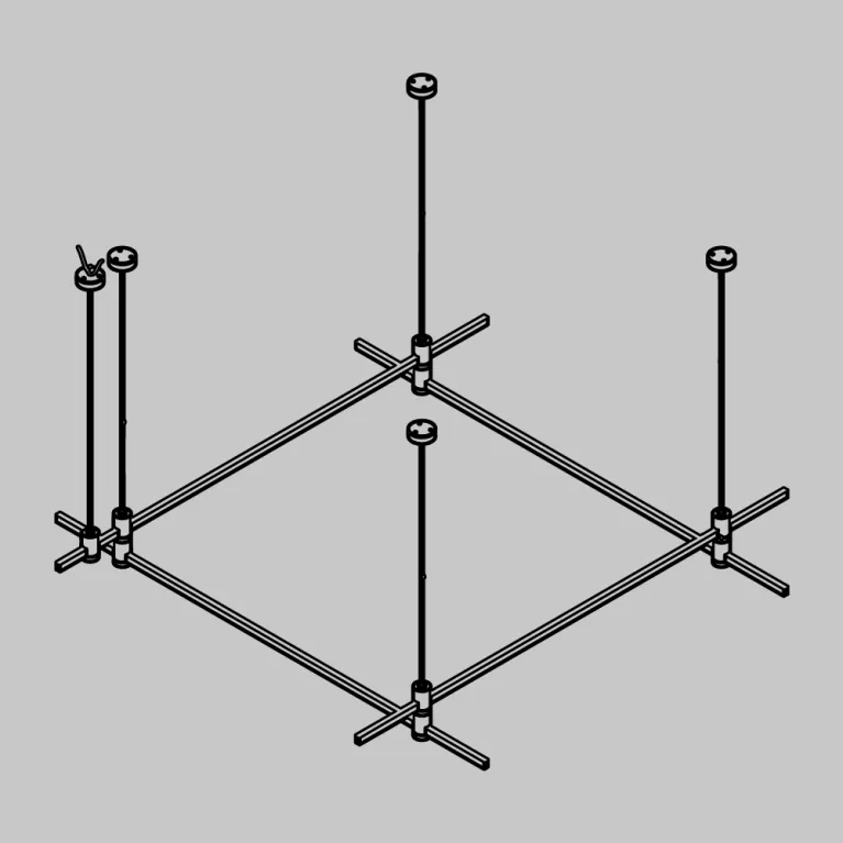 Основание на тросовых подвесах Hang для трековых светильников Maytoni Flarity TFC-Flar-H04-BS в Нижнем Новгороде