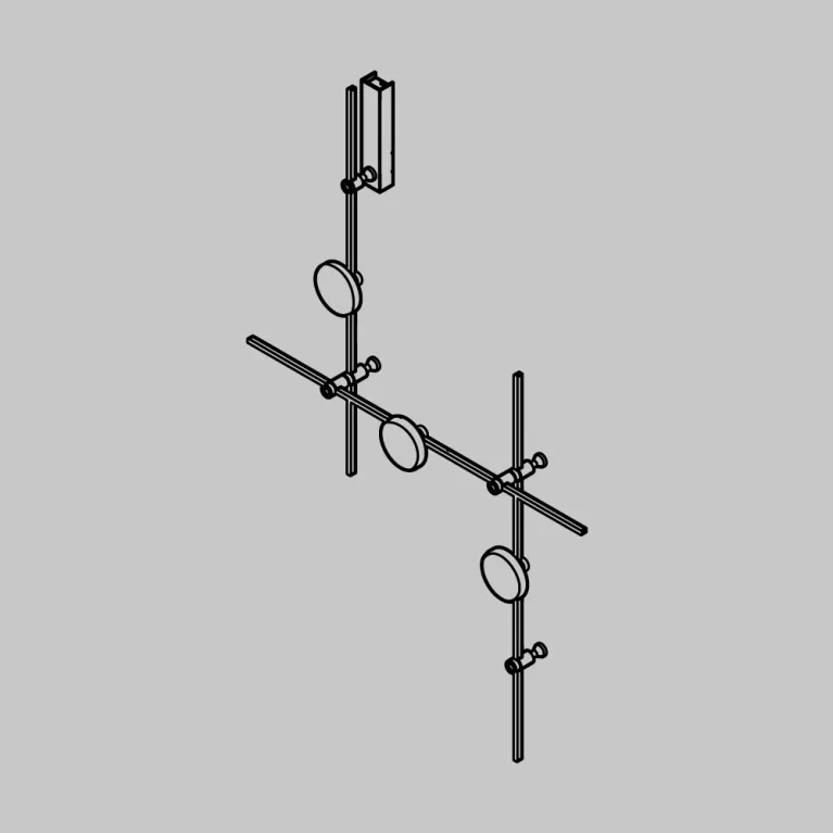 Готовая конструкция настенная Plato 3 шт. и блоком питания Maytoni Technical TFC-Flar-W01-BS в Нижнем Новгороде