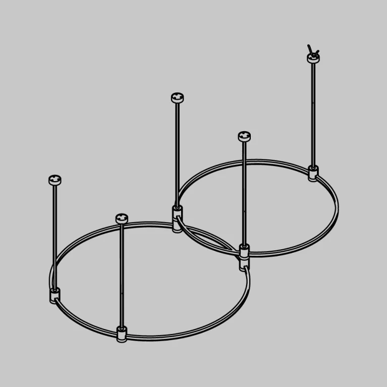 Основание Medium круглое двухуровневое для трековых светильников Maytoni Flarity TFC-Flar-M01-BS в Нижнем Новгороде