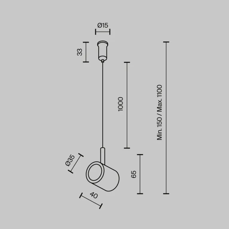 Потолочный коннектор с тросовым подвесом Maytoni Technical Tau TRA154CSW-1PT в Нижнем Новгороде