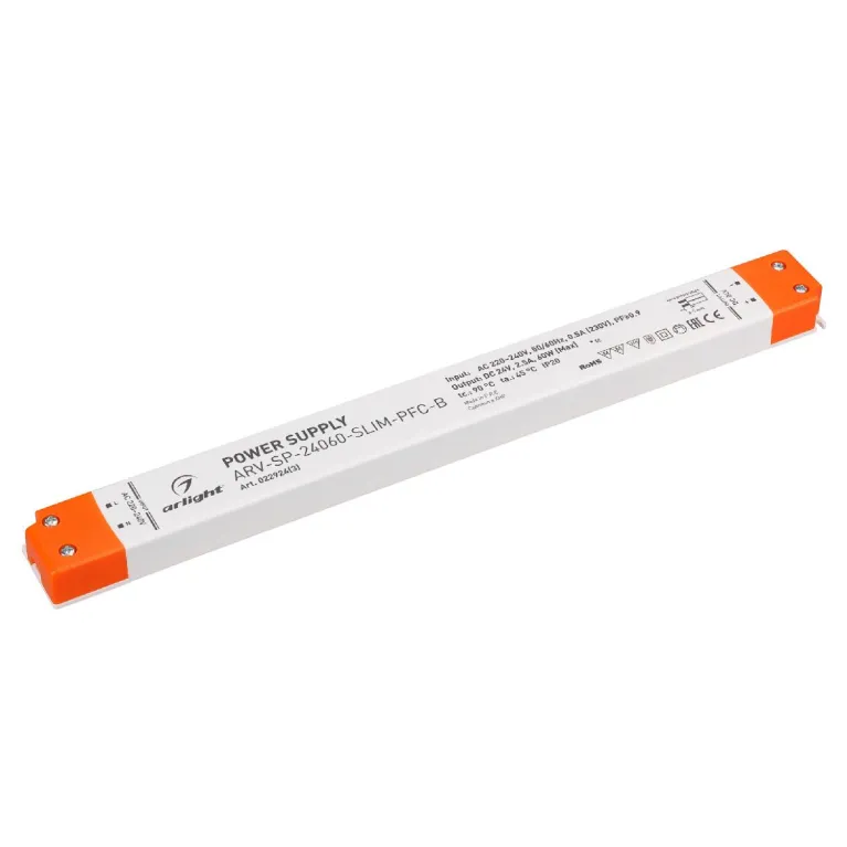 Блок питания Arlight ARV-SP-24060-SLIM-PFC-B (24V, 2.5A, 60W) 022924(3) в Нижнем Новгороде
