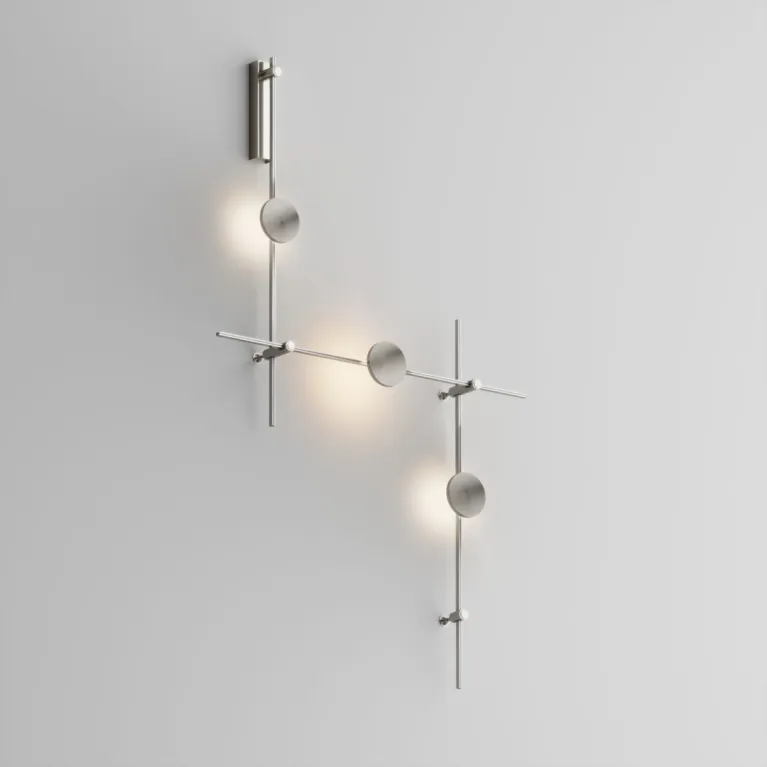 Готовая конструкция настенная Plato 3 шт. и блоком питания Maytoni Technical TFC-Flar-W01-PT в Нижнем Новгороде