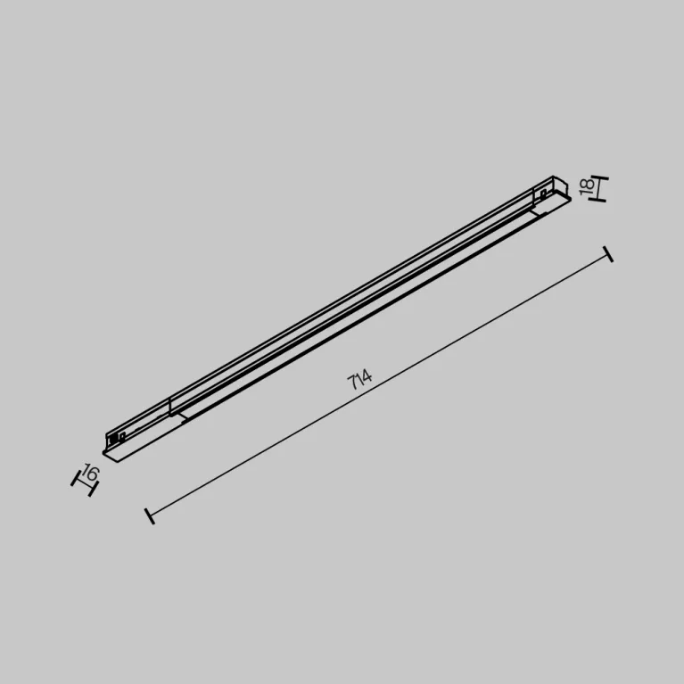 Трековый магнитный светильник Maytoni Technical Basis TR231-2-15W3K-B в Нижнем Новгороде