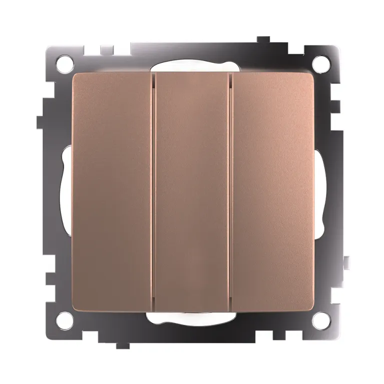 Выключатель трехклавишный Stekker GLS10-7108-02 Катрин 49174 в Нижнем Новгороде