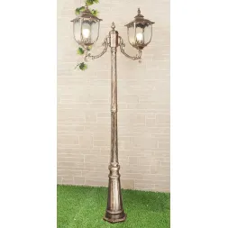 Садово-парковый светильник Elektrostandard Sculptor F/2 черное золото 4690389064661
