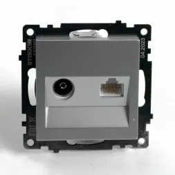 Розетка телевизионная 1-местная Stekker GLS00-7106-03 Катрин 49183