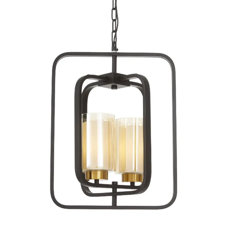 Подвесная люстра Lumina Deco Indivia LDP 1238-2 BK+MD в Нижнем Новгороде