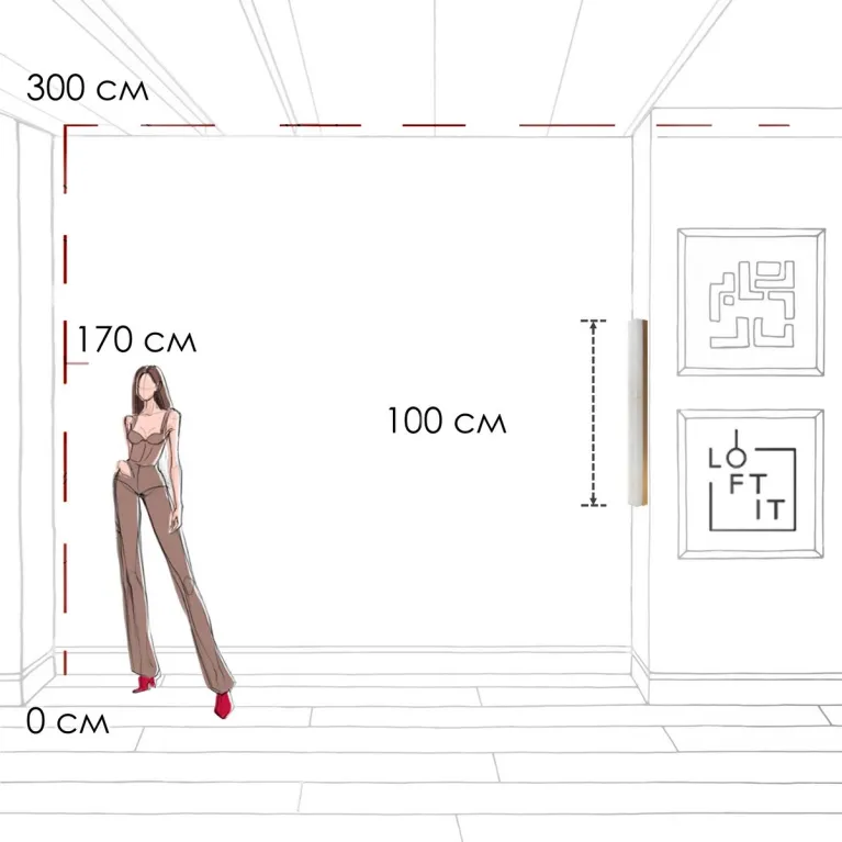 Настенный светильник Loft IT Mondrian 10408W/1000 в Нижнем Новгороде