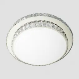 Потолочный светодиодный светильник Ambrella light Orbital Crystal F95 CH/CL 72W D600