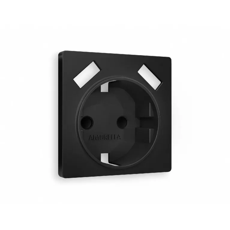 Лицевая панель для розетки с/з со шторками 2USB A+A Ambrella Volt Alfa AP8090 в Нижнем Новгороде