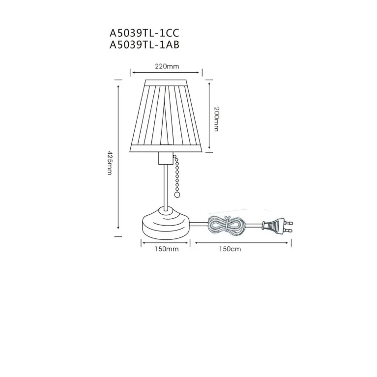 Настольная лампа Arte Lamp Marriot A5039TL-1CC в Нижнем Новгороде