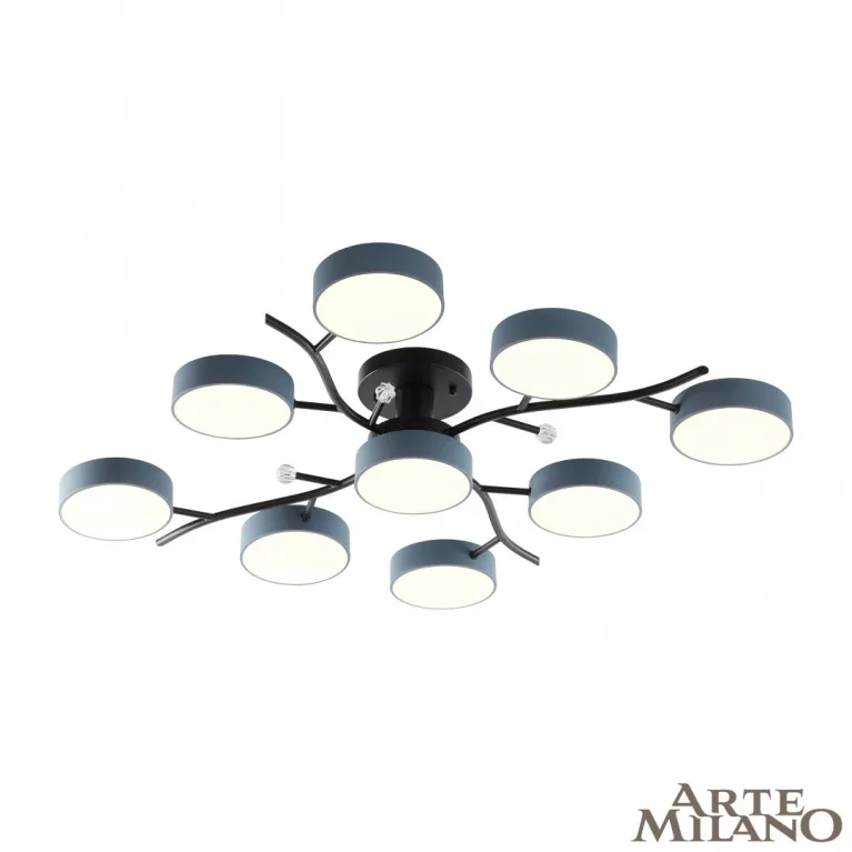 Потолочная люстра Arte Milano Ferrara 256606/8+1 Bk/Gr в Нижнем Новгороде