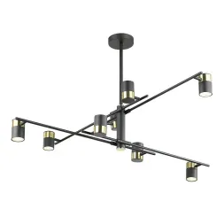 Подвесная люстра Lumien Hall Саурис LH8020/8P-BK-GD