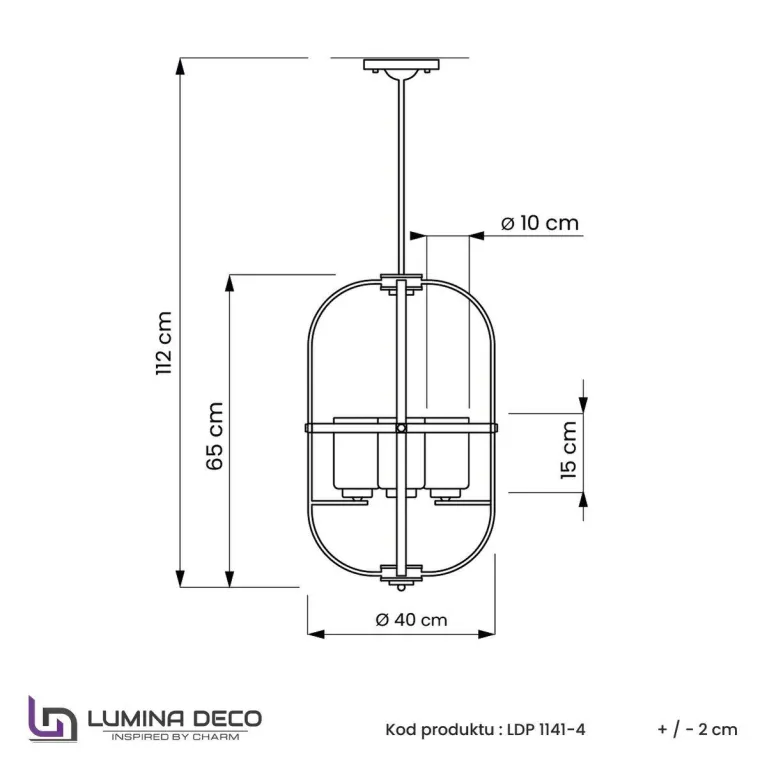 Подвесная люстра Lumina Deco Monterey LDP 1141-4 BK+MD в Нижнем Новгороде