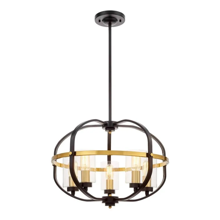Подвесная люстра Lumina Deco Monterey LDP 1141-5 BK+MD в Нижнем Новгороде