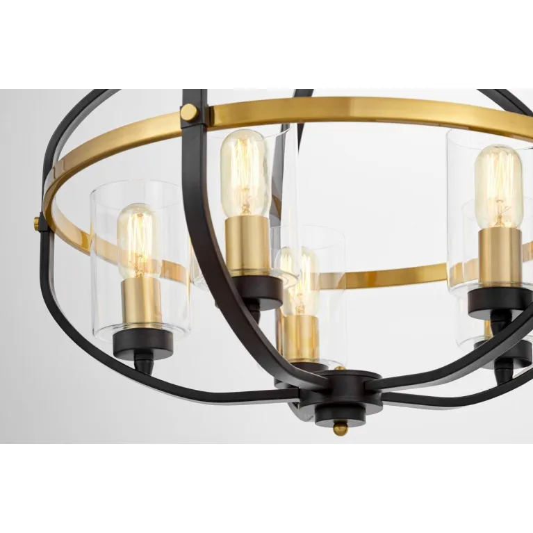 Подвесная люстра Lumina Deco Monterey LDP 1141-5 BK+MD в Нижнем Новгороде
