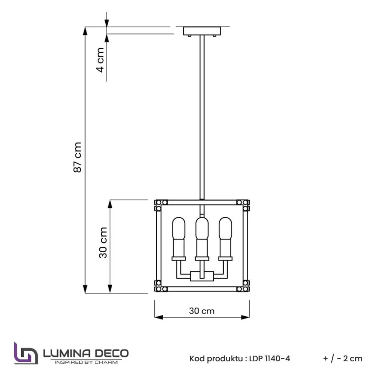 Подвесная люстра Lumina Deco Waldorf LDP 1140-4 BK+MD в Нижнем Новгороде