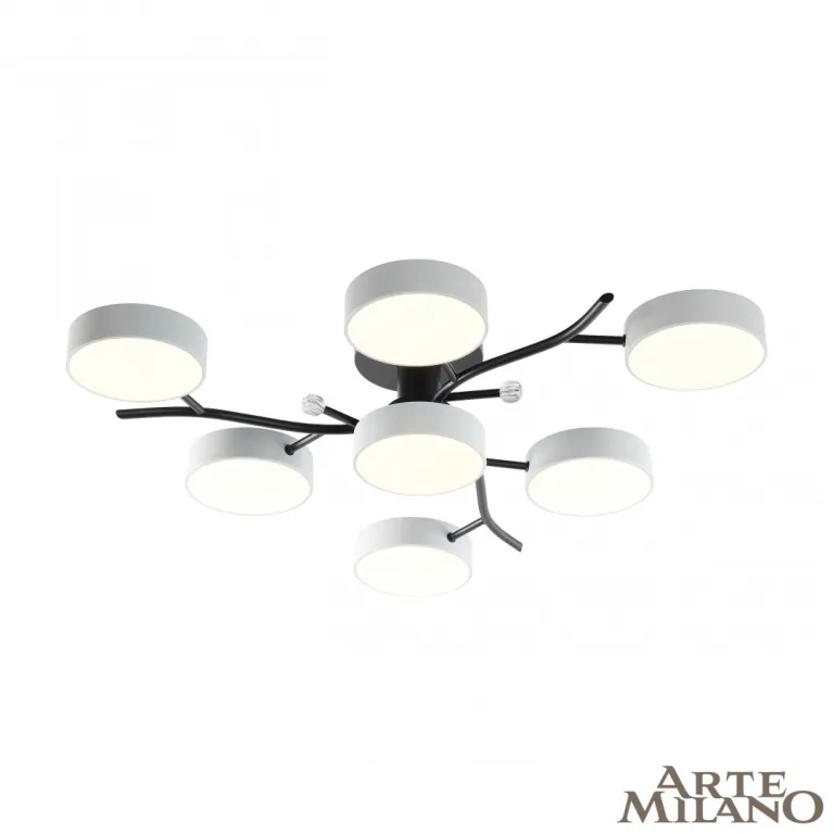 Потолочная люстра Arte Milano Ferrara 256606/6+1 Bk/Wh в Нижнем Новгороде