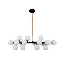 Люстра на штанге Lumina Deco Marsiada LDP 6033-16 BK+MD