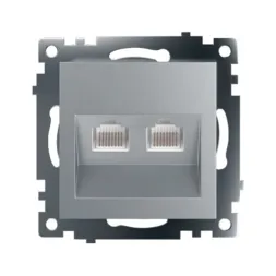Розетка компьютерная 2-местная RJ-45 Stekker Катрин GLS00-7109-03 50005