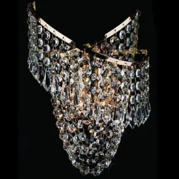 Настенный светильник Eurosvet 3103/2 золото/прозрачный хрусталь Strotskis