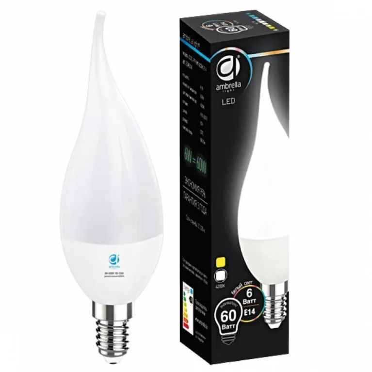 Лампа светодиодная Ambrella light E14 6W 4200K белая 204914 в Нижнем Новгороде